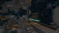 This dripstone-addled ancient city is one of many in this Minecraft Java seed (Image via Mojang)